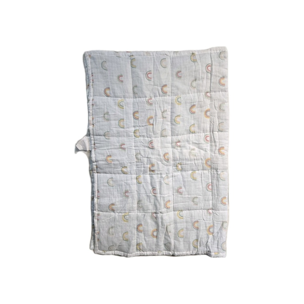 Muslin Quilt Baby and Toddler Blanket - Rainbow - Cloud Island